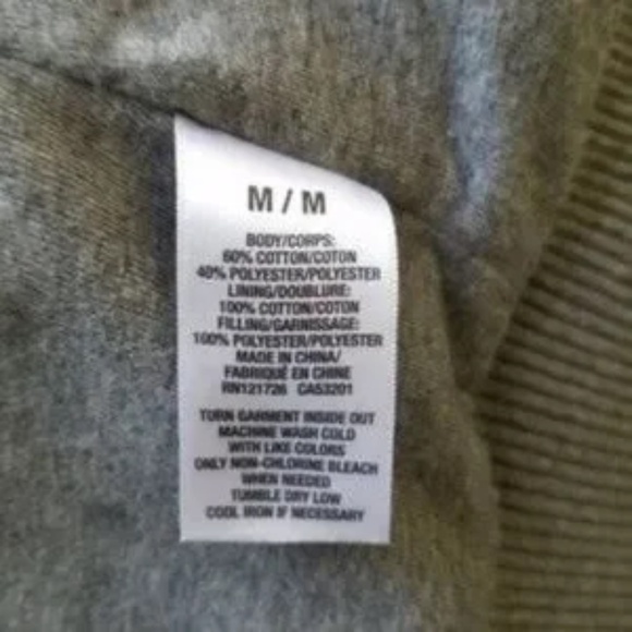 Aeropostale Eighty Seven Quilted Cotton Gray Zip-Up Puffer Vest Size M - Picture 6 of 9